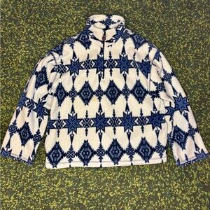 American Eagle vintage 90’s Aztec fleece quarter zip sweater